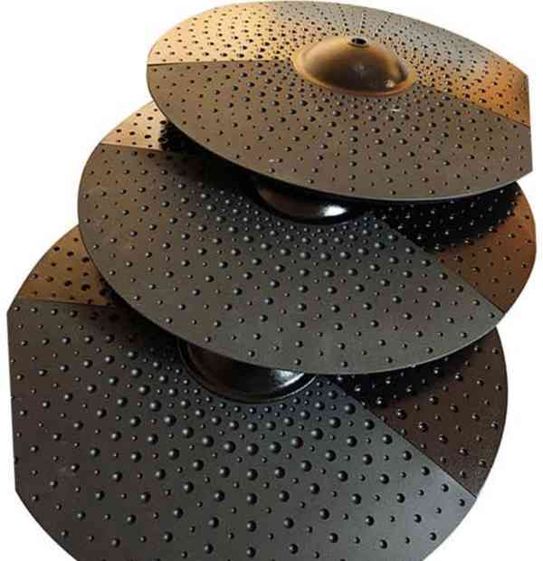12 Inch Mute Drum and Silent Cymbal Set of 3 Pieces