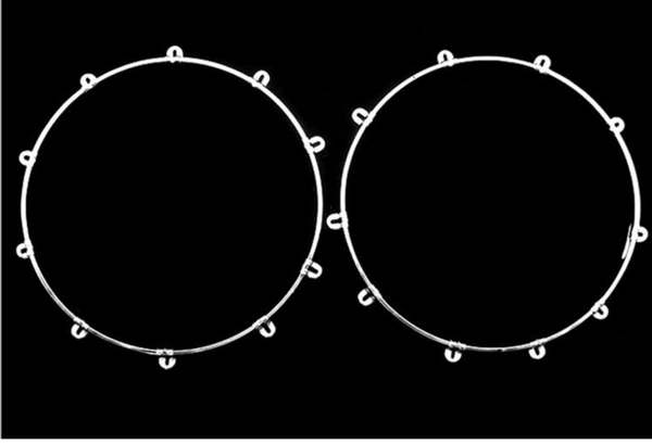 14 Inch 5.0 Vintage Flange Military Drum Pressure Ring (Including 20 Hooks)