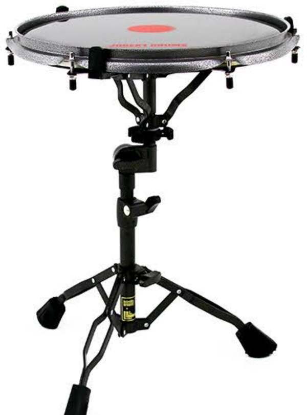 14 Inch Mechanical Adjustable Simulation Dumb Drum + Taiwanese Military Drum Stand