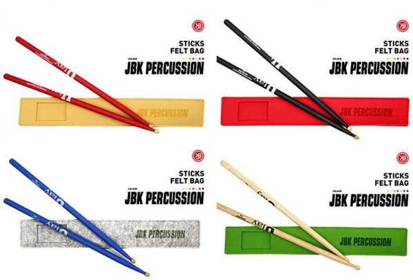American Pecan Drum Stick + Australian Felt Drum Bag