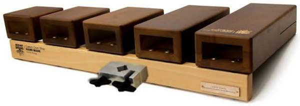 Five Tone Wooden Box (Maple & Oak, Dark)