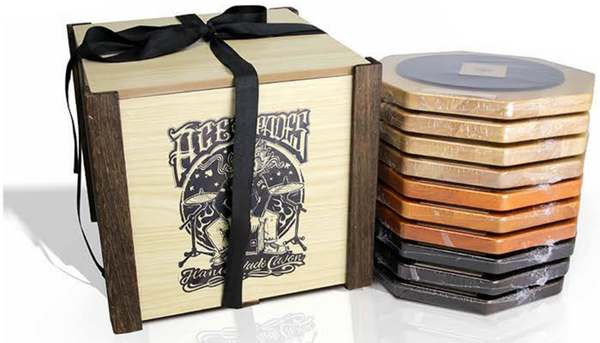 Japanese Oak Mute Drum X 10 Free Mute Drum Wooden Box