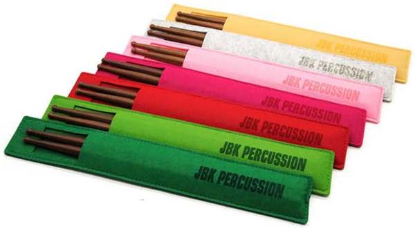 JBK West African Red Iron Wood Drum Stick (Australian Felt Drum Bag)
