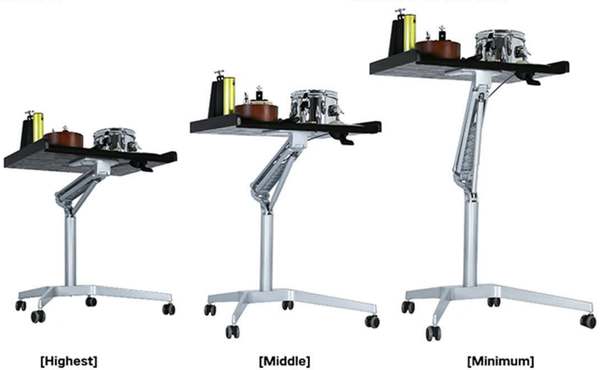 Orchestral Hydraulic Mobile Percussion Table (Silver)