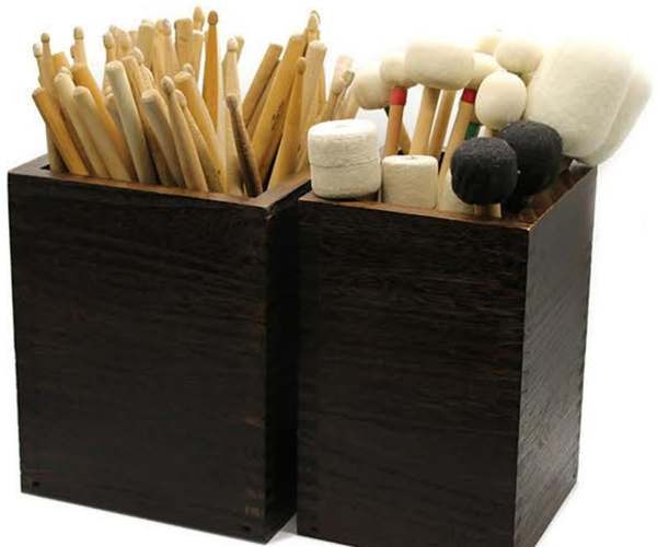 Solid Wood Drum Collection Bucket