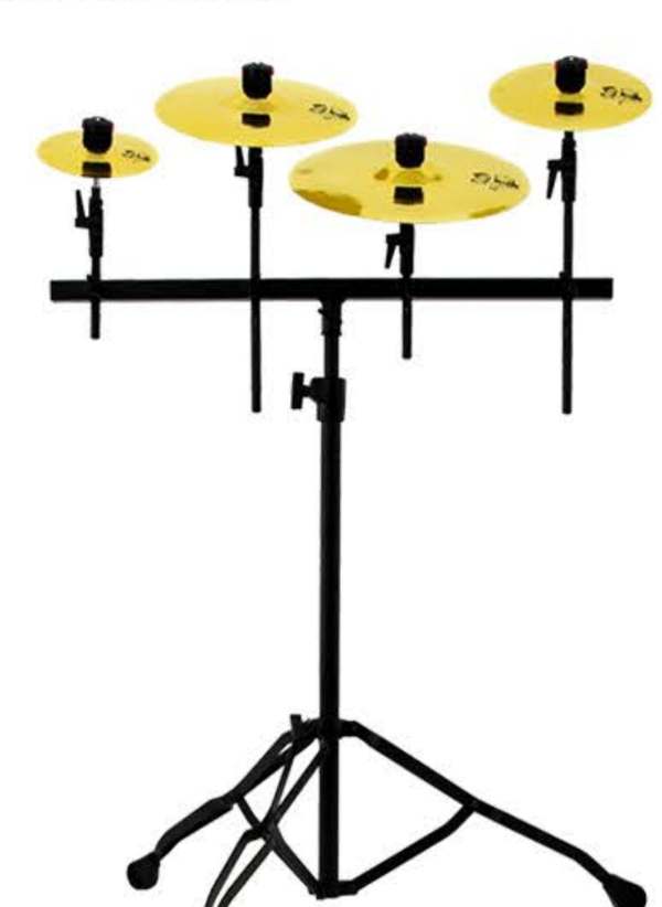 Splash Cymbal Set With Stand (4-Pack)