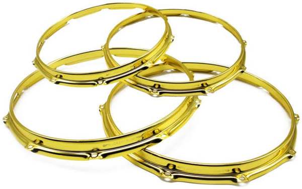 Taiwan Gold Plated High-End 3.0 Inner Flip Sleeve Drum Pressure Ring (10, 12, 14, 16 Inches)