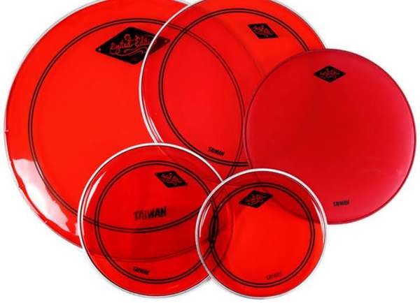 Taiwanese Red Double Oil Skin Set 10" 12" 14" 16" 22"