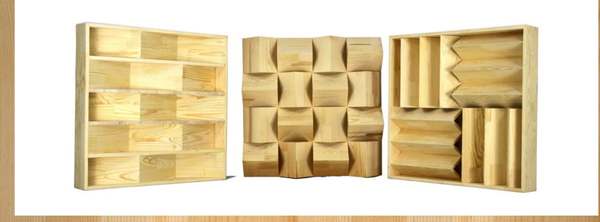 Full-Frequency Sound Field Diffuser & Studio Board (Russian Solid Wood)