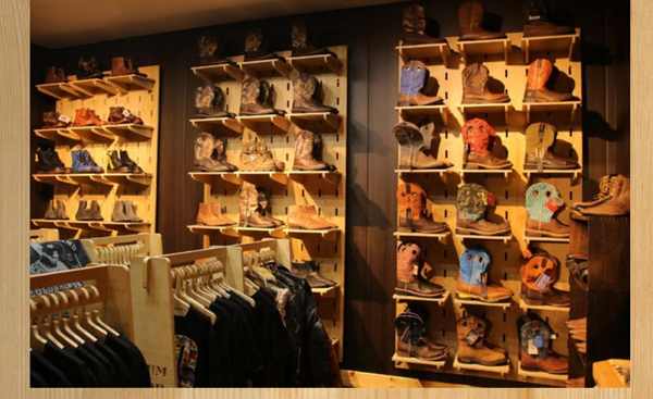 Solid Wood Hanging Shoe & Accessory Display Rack