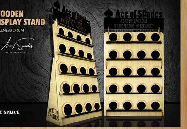 Universal Practice Drum Display & Collection Rack